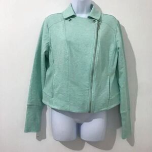 H by Halston light green Full zipper lightweight jacket size 12. A300
